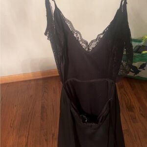 Lush Black Lace Trim Chemise